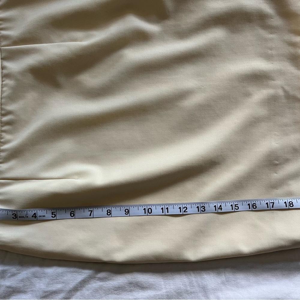 VTG Ralph Lauren Purple Label Classic Ivory Lined Wool Short Pencil Skirt Sz 10 - Picture 13 of 15